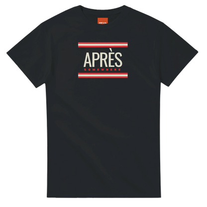 Unisex Après Somewhere hoodie, sweatshirt and t-shirt in blue, red, green, grey, black, brown, white, and beige – Serif & Co après ski clothing