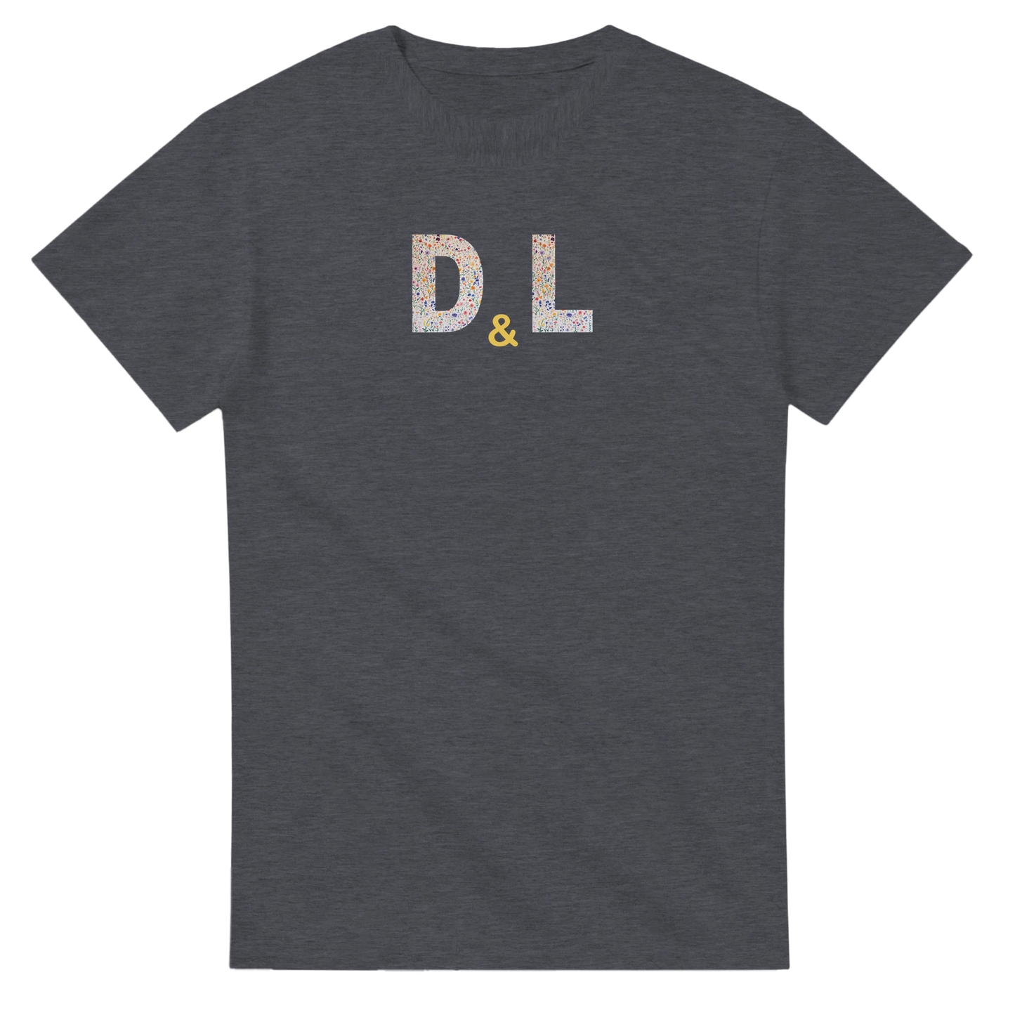 Unisex, personalise, personalised, Couples Wildflower Initials hoodie, sweatshirt and t-shirt in blue, red, green, grey, black, brown, white, and beige – Serif & Co personalised couples clothing