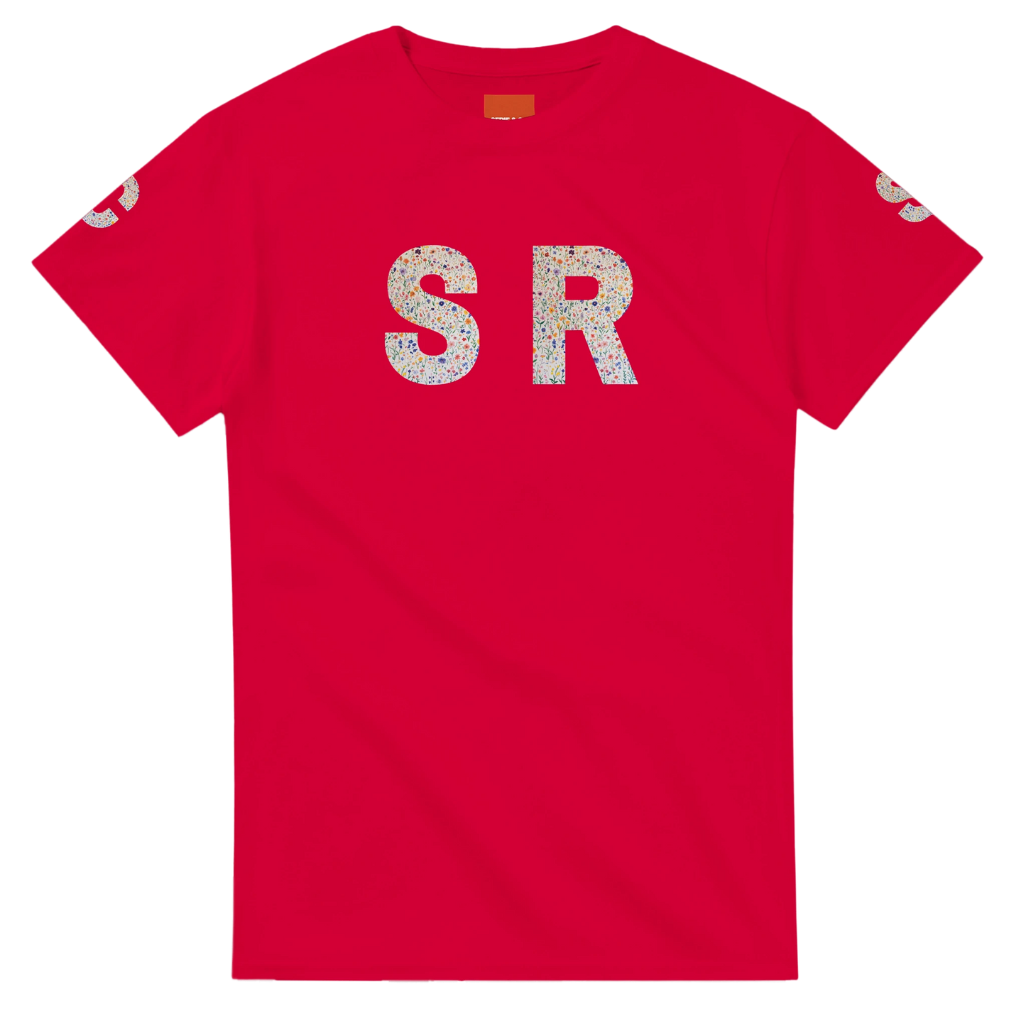 Unisex Wildflower Initials hoodie, personalised, personalise,, sweatshirt and t-shirt in blue, red, green, grey, black, brown, white, and beige – Serif & Co personalised wildflower clothing