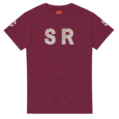 Unisex Wildflower Initials hoodie, personalised, personalise,, sweatshirt and t-shirt in blue, red, green, grey, black, brown, white, and beige – Serif & Co personalised wildflower clothing