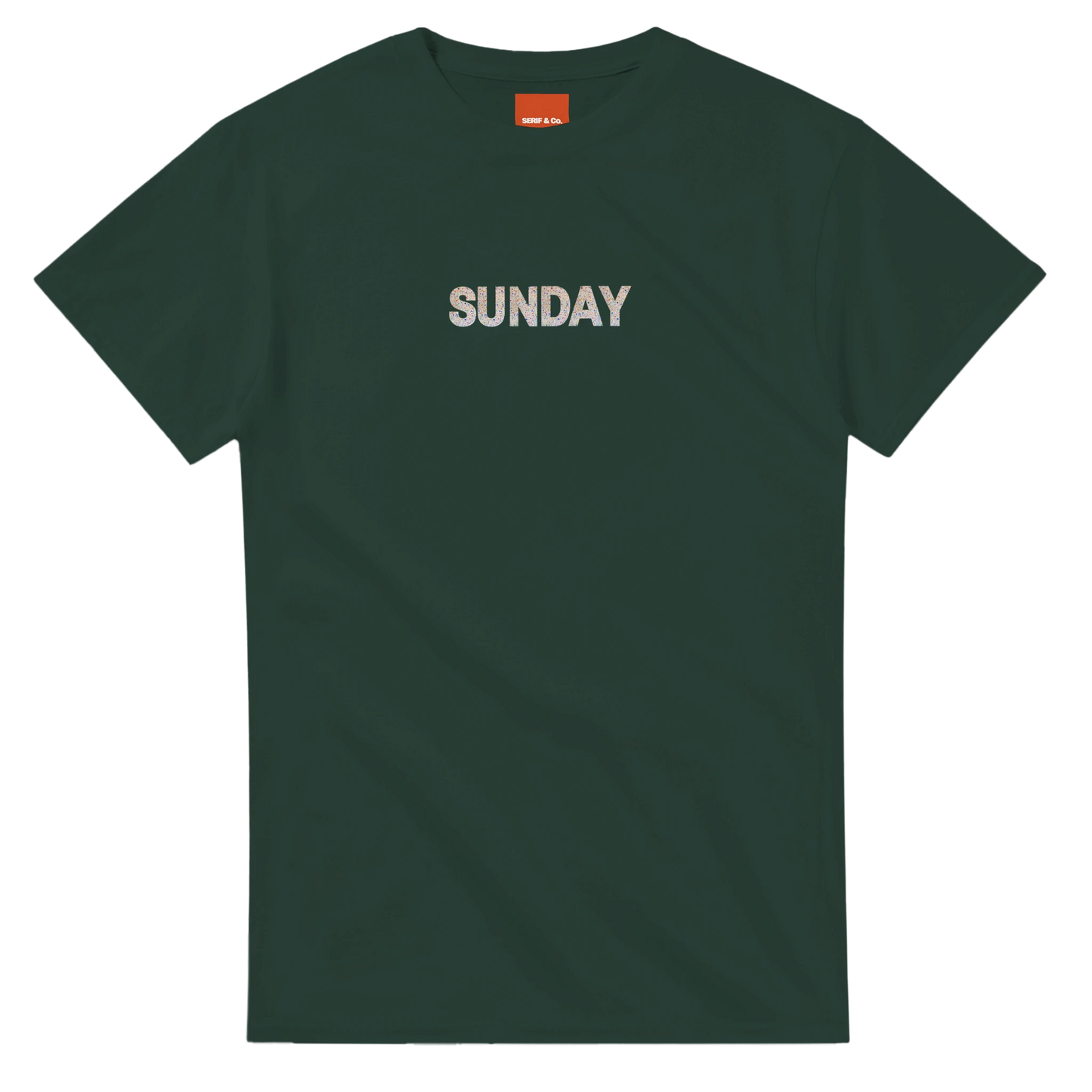 Unisex Wildflower Days of the Week hoodie, sweatshirt and t-shirt, Monday, Tuesday, Wednesday, Thursday, Friday, Saturday, Sundayin blue, red, green, grey, black, brown, white, and beige – Serif & Co wildflower clothing