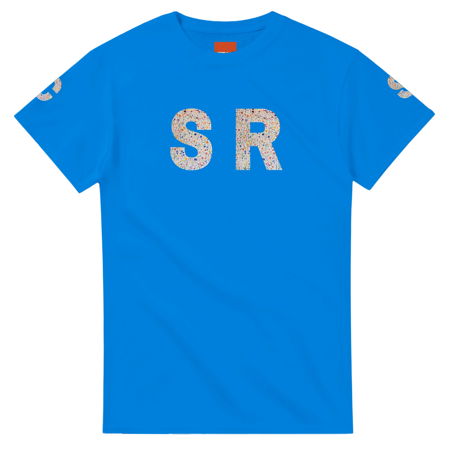 Unisex Wildflower Initials hoodie, personalised, personalise,, sweatshirt and t-shirt in blue, red, green, grey, black, brown, white, and beige – Serif & Co personalised wildflower clothing