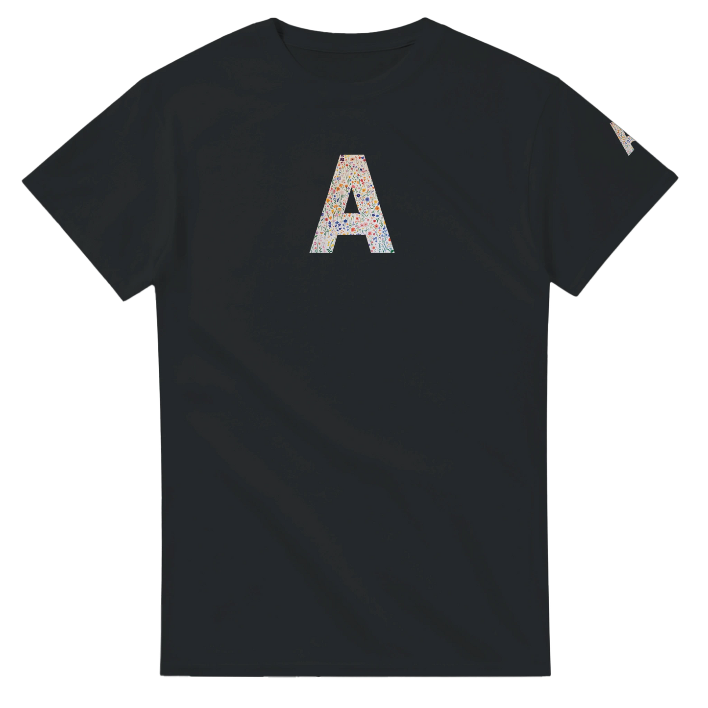 Unisex Wildflower Initials hoodie, personalised, personalise,, sweatshirt and t-shirt in blue, red, green, grey, black, brown, white, and beige – Serif & Co personalised wildflower clothing