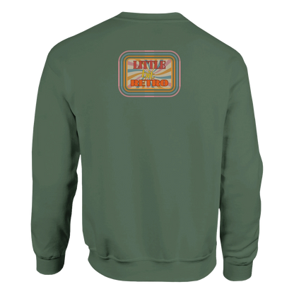 Unisex Little Bit Retro hoodie, sweatshirt and t-shirt in blue, red, green, grey, black, brown, white, and beige – Serif & Co retro clothing