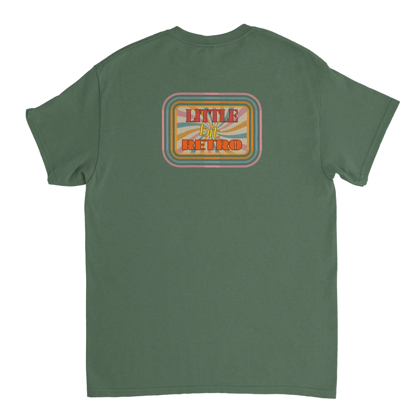 Unisex Little Bit Retro hoodie, sweatshirt and t-shirt in blue, red, green, grey, black, brown, white, and beige – Serif & Co retro clothing