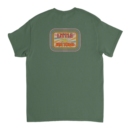 Unisex Little Bit Retro hoodie, sweatshirt and t-shirt in blue, red, green, grey, black, brown, white, and beige – Serif & Co retro clothing