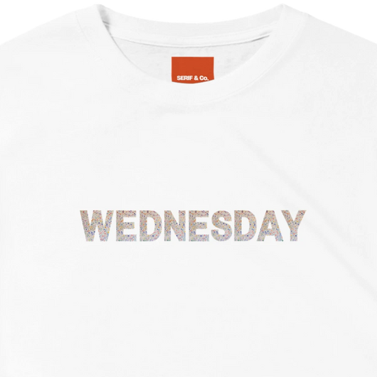 Unisex Wildflower Days of the Week hoodie, sweatshirt and t-shirt, Monday, Tuesday, Wednesday, Thursday, Friday, Saturday, Sundayin blue, red, green, grey, black, brown, white, and beige – Serif & Co wildflower clothing