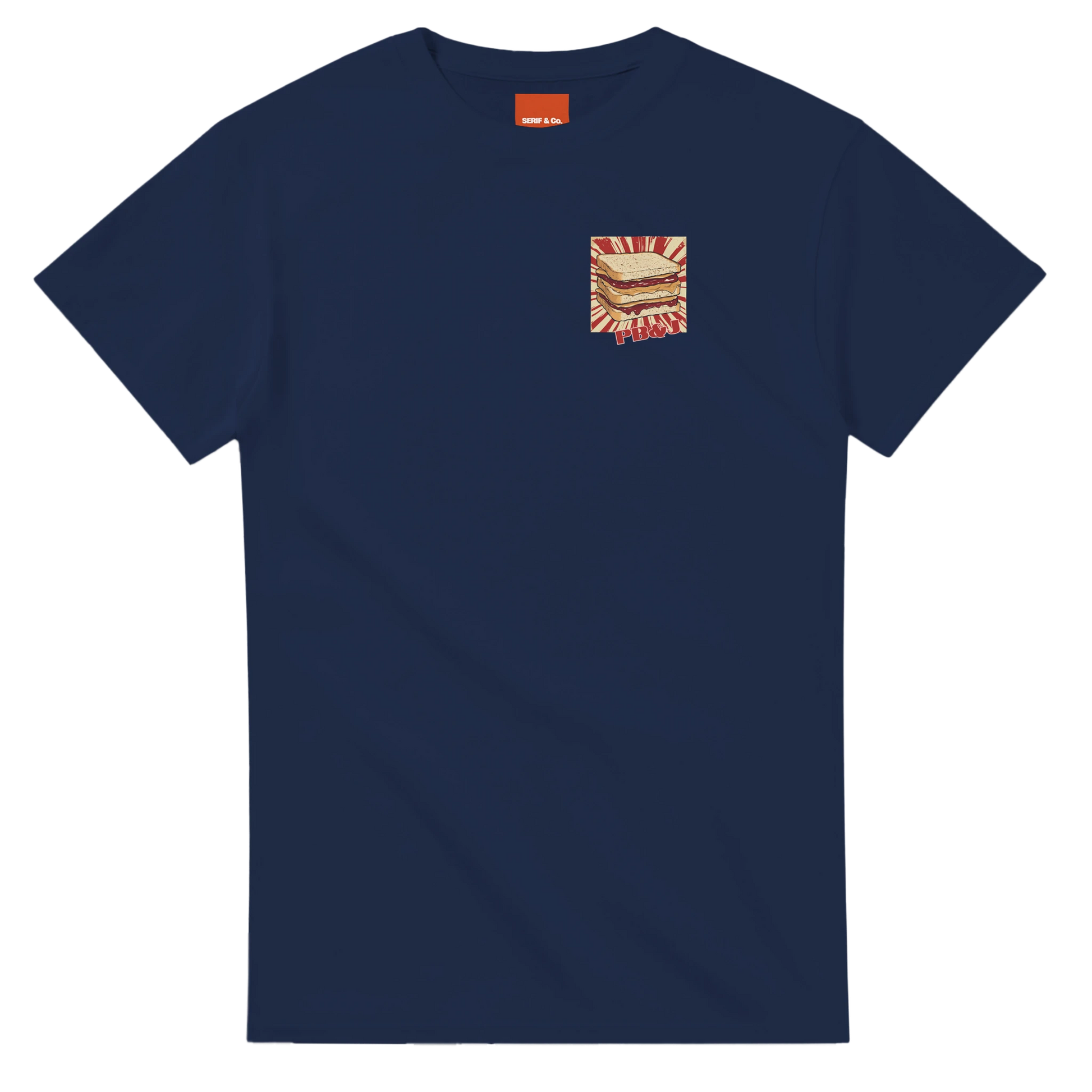 Unisex PB & J hoodie,peanut butter and jelly sweatshirt and t-shirt in blue, red, green, grey, black, brown, white, and beige – Serif & Co foodie retro clothing