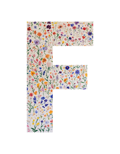 Unisex Wildflower Initials hoodie, personalised, personalise,, sweatshirt and t-shirt in blue, red, green, grey, black, brown, white, and beige – Serif & Co personalised wildflower clothing