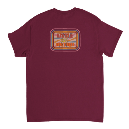 Unisex Little Bit Retro hoodie, sweatshirt and t-shirt in blue, red, green, grey, black, brown, white, and beige – Serif & Co retro clothing