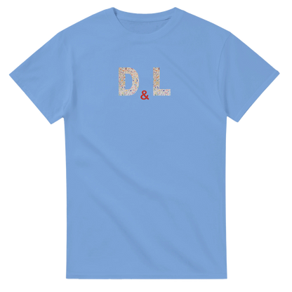 Unisex, personalise, personalised, Couples Wildflower Initials hoodie, sweatshirt and t-shirt in blue, red, green, grey, black, brown, white, and beige – Serif & Co personalised couples clothing