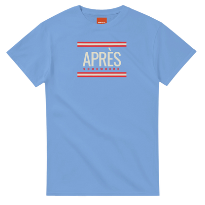 Unisex Après Somewhere hoodie, sweatshirt and t-shirt in blue, red, green, grey, black, brown, white, and beige – Serif & Co après ski clothing