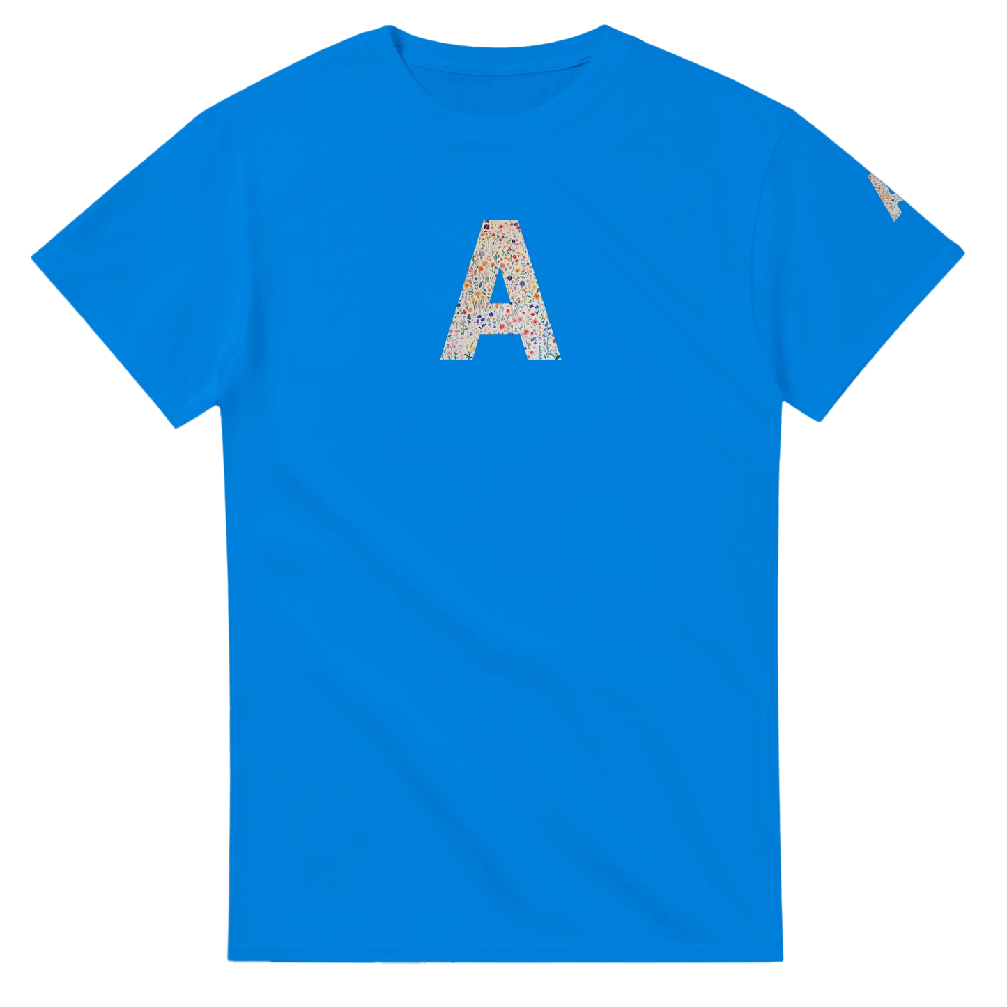 Unisex Wildflower Initials hoodie, personalised, personalise,, sweatshirt and t-shirt in blue, red, green, grey, black, brown, white, and beige – Serif & Co personalised wildflower clothing