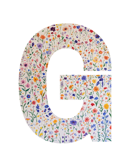 Unisex Wildflower Initials hoodie, personalised, personalise,, sweatshirt and t-shirt in blue, red, green, grey, black, brown, white, and beige – Serif & Co personalised wildflower clothing