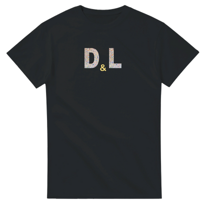 Unisex, personalise, personalised, Couples Wildflower Initials hoodie, sweatshirt and t-shirt in blue, red, green, grey, black, brown, white, and beige – Serif & Co personalised couples clothing