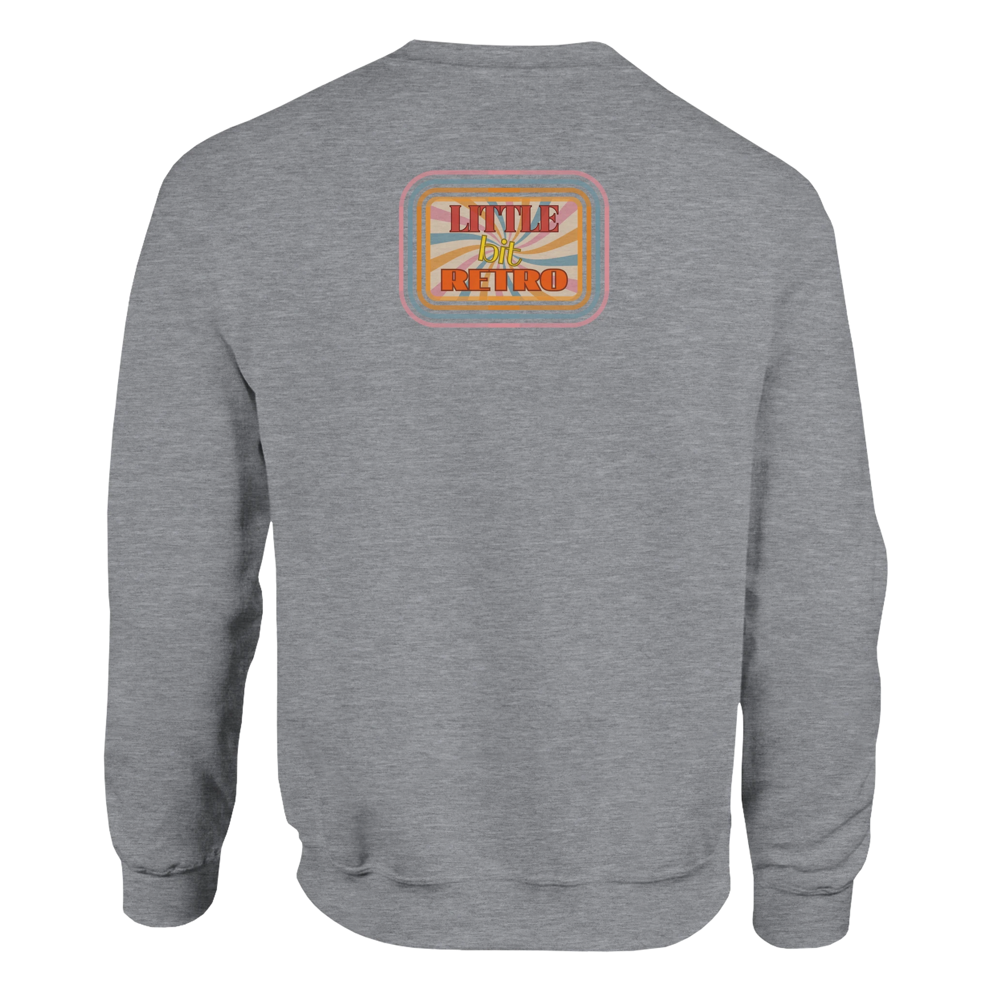 Unisex Little Bit Retro hoodie, sweatshirt and t-shirt in blue, red, green, grey, black, brown, white, and beige – Serif & Co retro clothing