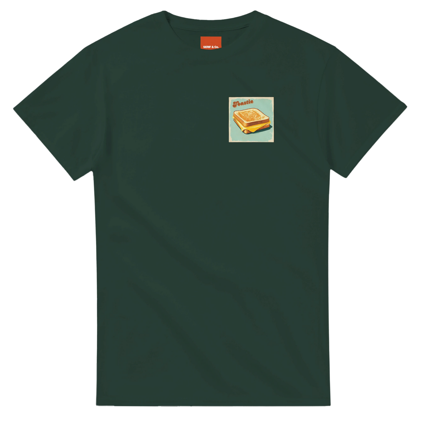 Unisex Toastie hoodie, sweatshirt and t-shirt in blue, red, green, grey, black, brown, white, and beige – Serif & Co foodie comfort clothing