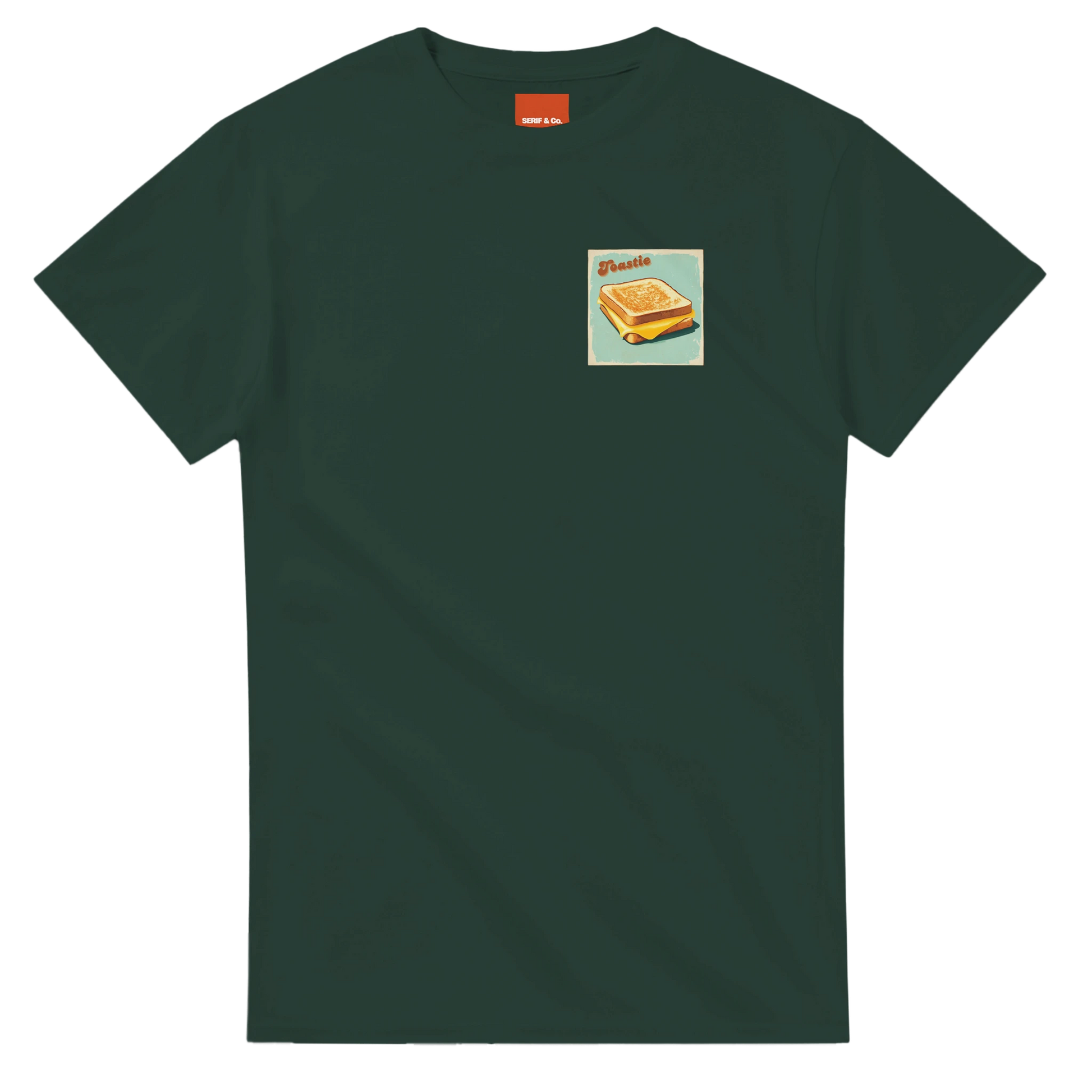 Unisex Toastie hoodie, sweatshirt and t-shirt in blue, red, green, grey, black, brown, white, and beige – Serif & Co foodie comfort clothing