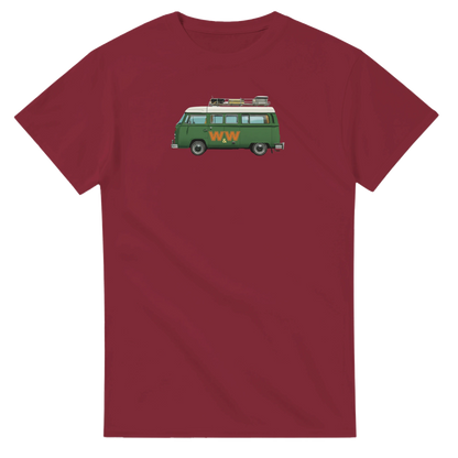 Unisex Couples Vintage Campervan hoodie, sweatshirt and t-shirt in blue, red, green, grey, black, brown, white, and beige – Serif & Co campervan couples clothing