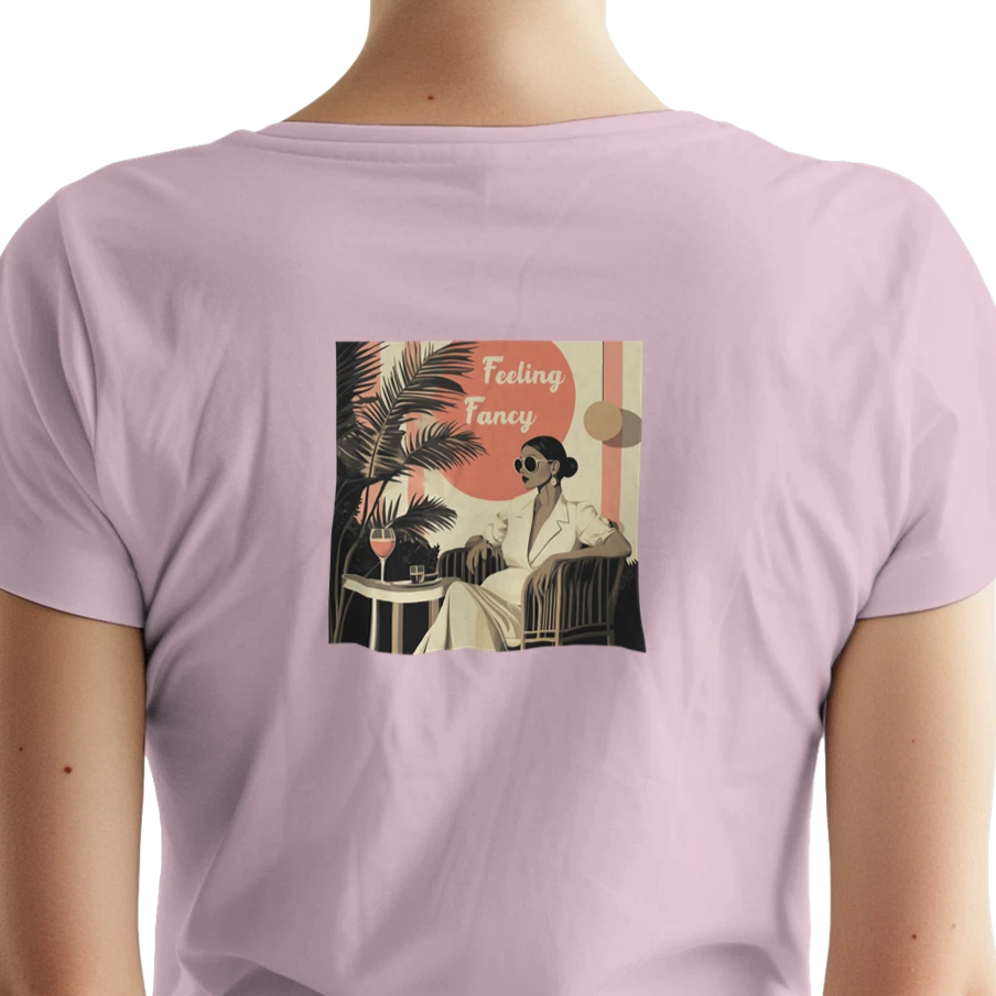 Unisex Fancy Lady, feeling fancy ogo, hoodie, sweatshirt and t-shirt in blue, red, green, grey, black, brown, white, and beige – Serif & Co slogan clothing