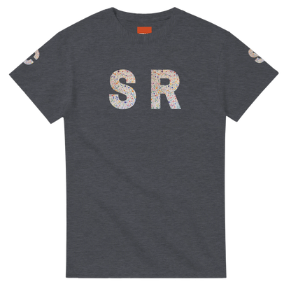 Unisex Wildflower Initials hoodie, personalised, personalise,, sweatshirt and t-shirt in blue, red, green, grey, black, brown, white, and beige – Serif & Co personalised wildflower clothing