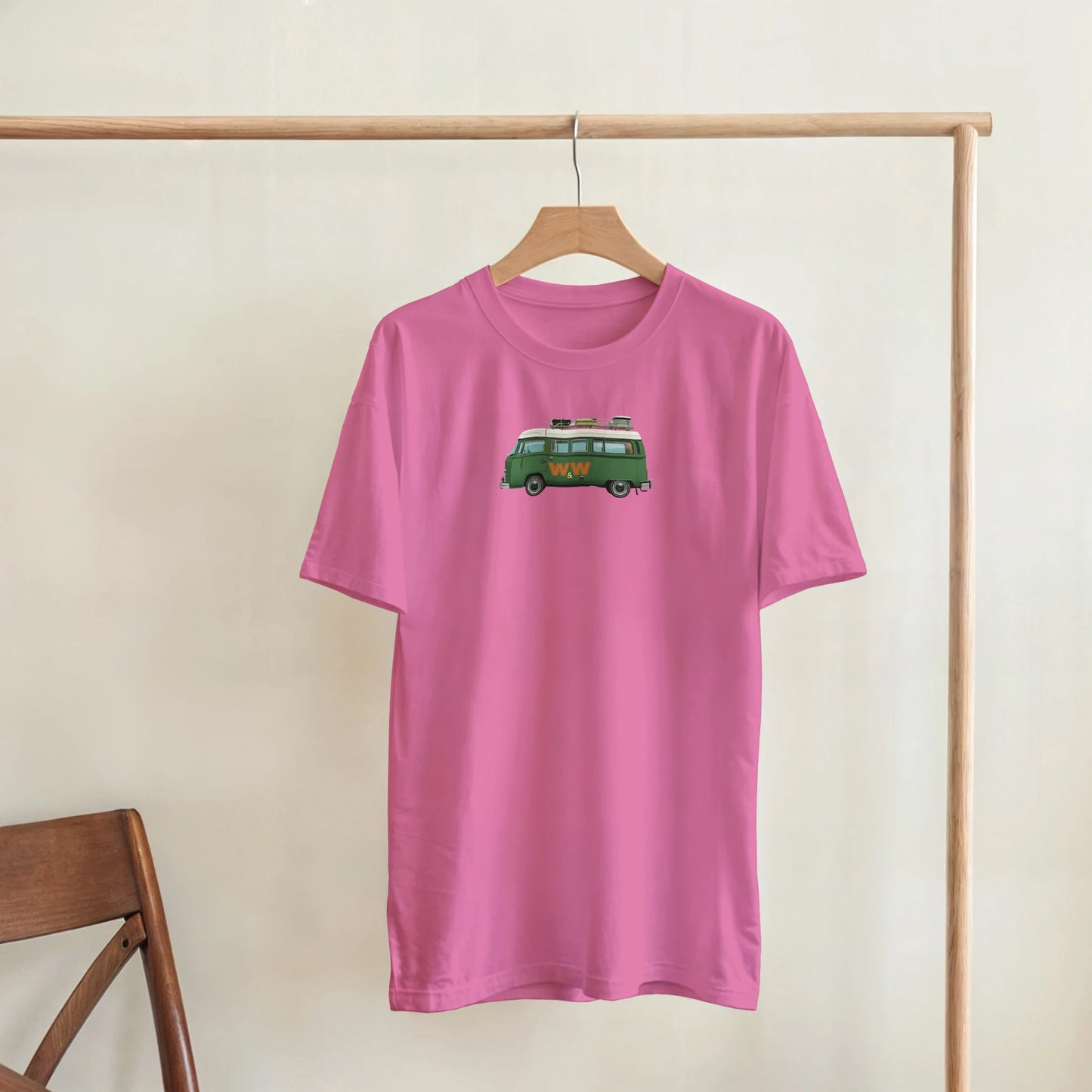 Unisex Couples Vintage Campervan hoodie, sweatshirt and t-shirt in blue, red, green, grey, black, brown, white, and beige – Serif & Co campervan couples clothing