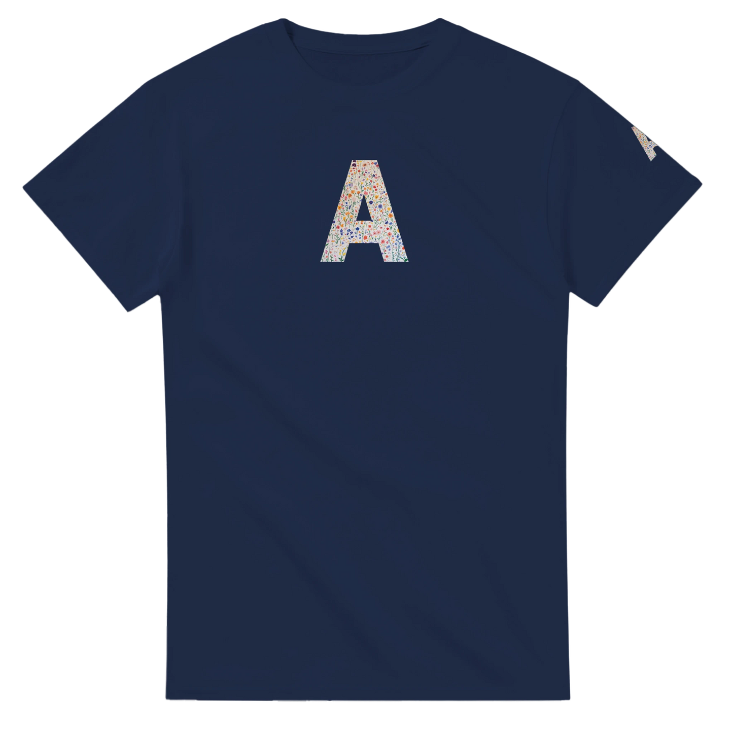 Unisex Wildflower Initials hoodie, personalised, personalise,, sweatshirt and t-shirt in blue, red, green, grey, black, brown, white, and beige – Serif & Co personalised wildflower clothing