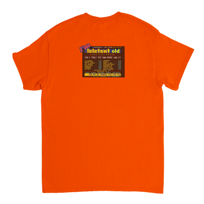 Unisex I;m Teletext Old hoodie, sweatshirt and t-shirt in blue, red, green, grey, black, brown, white, and beige – Serif & Co retro nostalgia clothing