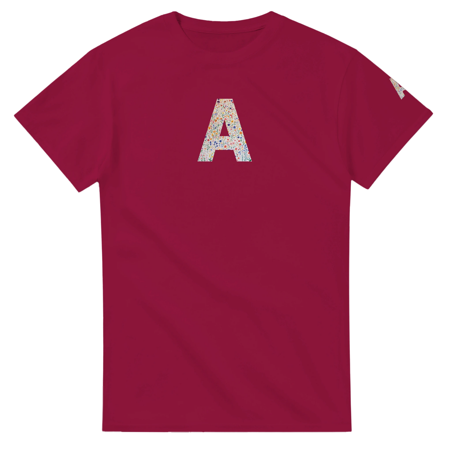 Unisex Wildflower Initials hoodie, personalised, personalise,, sweatshirt and t-shirt in blue, red, green, grey, black, brown, white, and beige – Serif & Co personalised wildflower clothing