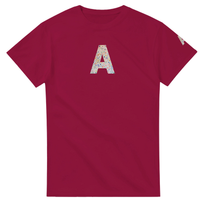 Unisex Wildflower Initials hoodie, personalised, personalise,, sweatshirt and t-shirt in blue, red, green, grey, black, brown, white, and beige – Serif & Co personalised wildflower clothing