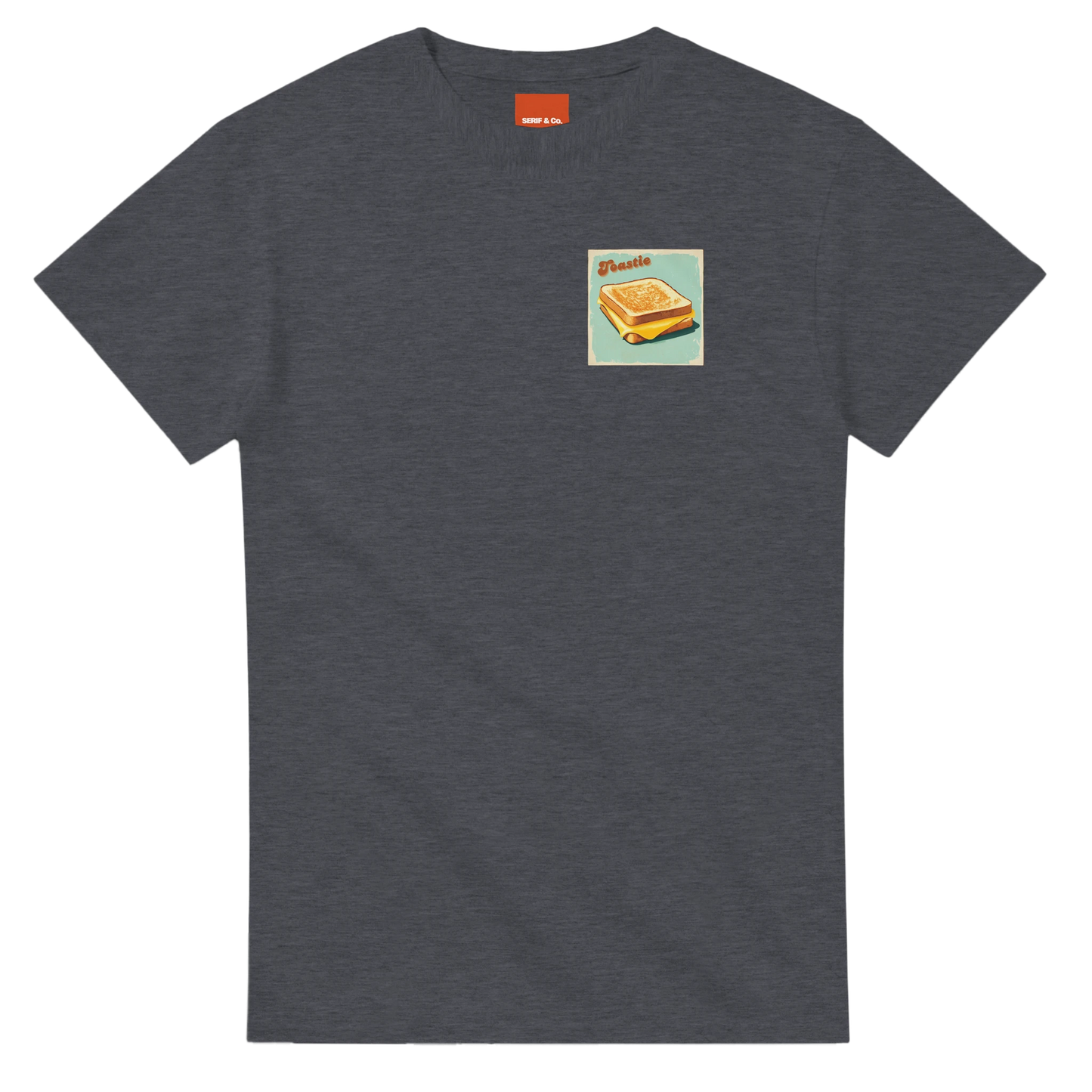 Unisex Toastie hoodie, sweatshirt and t-shirt in blue, red, green, grey, black, brown, white, and beige – Serif & Co foodie comfort clothing