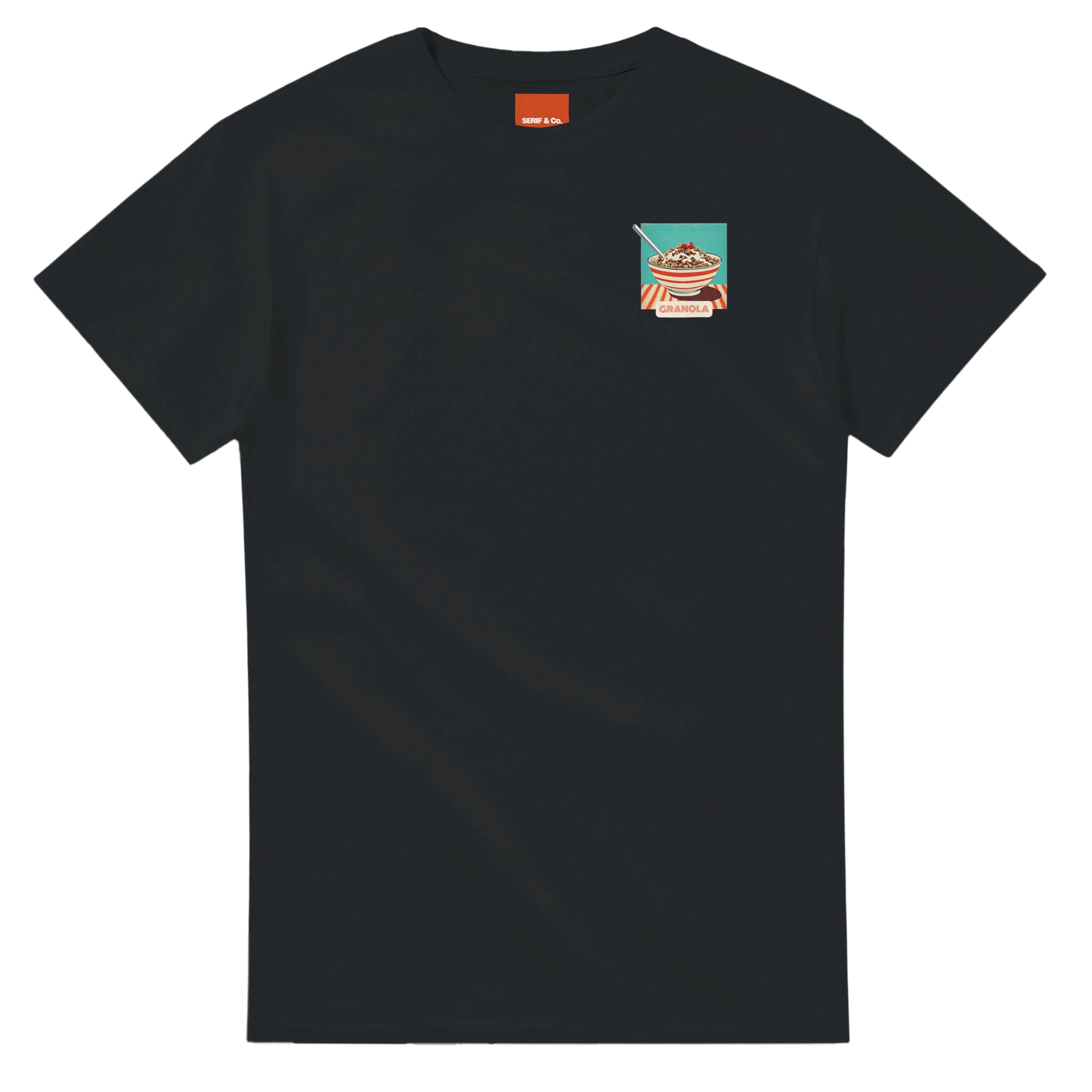 Unisex , retro, vintage,Granola hoodie, sweatshirt and t-shirt in blue, red, green, grey, black, brown, white, and beige – Serif & Co foodie slogan clothing