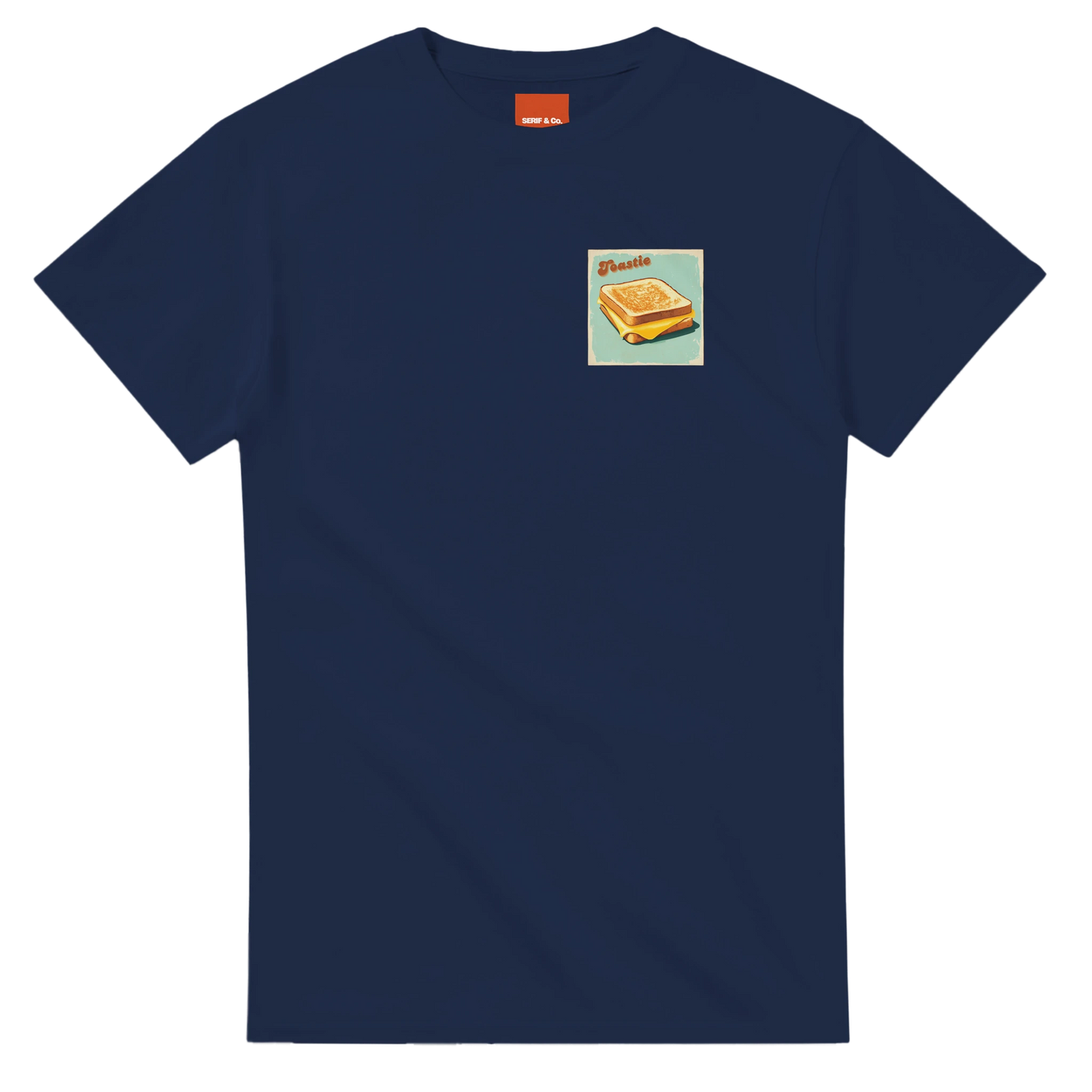 Unisex Toastie hoodie, sweatshirt and t-shirt in blue, red, green, grey, black, brown, white, and beige – Serif & Co foodie comfort clothing