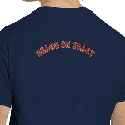 Unisex, retro, vintage style Beans hoodie, sweatshirt and t-shirt in blue, red, green, grey, black, brown, white, and beige – Serif & Co foodie clothing