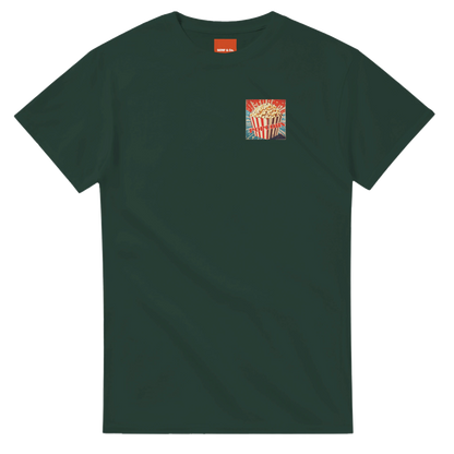 Unisex , retro, Popcorn hoodie, sweatshirt and t-shirt in blue, red, green, grey, black, brown, white, and beige – Serif & Co retro foodie clothing