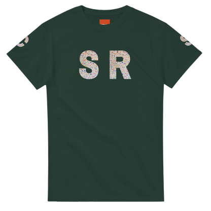 Unisex Wildflower Initials hoodie, personalised, personalise,, sweatshirt and t-shirt in blue, red, green, grey, black, brown, white, and beige – Serif & Co personalised wildflower clothing