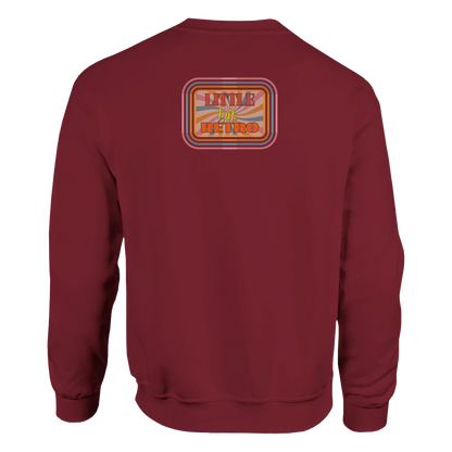 Unisex Little Bit Retro hoodie, sweatshirt and t-shirt in blue, red, green, grey, black, brown, white, and beige – Serif & Co retro clothing