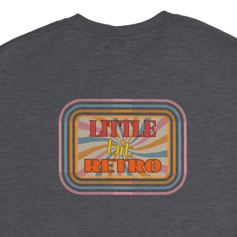 Unisex Little Bit Retro hoodie, sweatshirt and t-shirt in blue, red, green, grey, black, brown, white, and beige – Serif & Co retro clothing