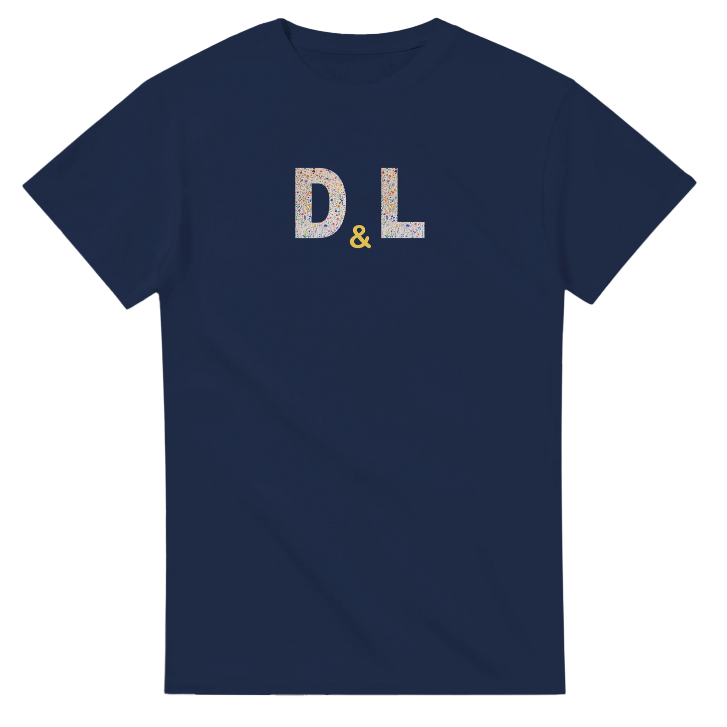 Unisex, personalise, personalised, Couples Wildflower Initials hoodie, sweatshirt and t-shirt in blue, red, green, grey, black, brown, white, and beige – Serif & Co personalised couples clothing