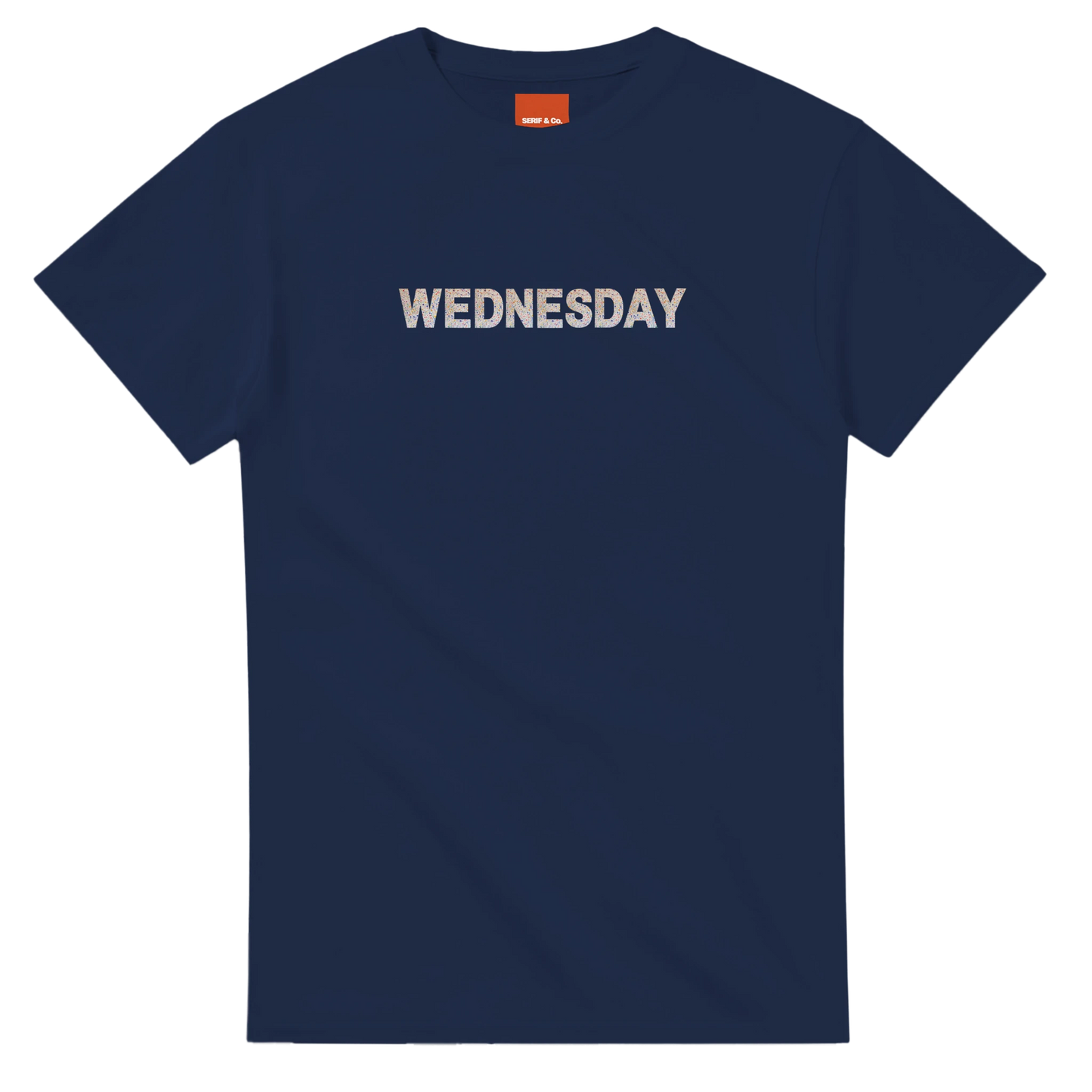 Unisex Wildflower Days of the Week hoodie, sweatshirt and t-shirt, Monday, Tuesday, Wednesday, Thursday, Friday, Saturday, Sundayin blue, red, green, grey, black, brown, white, and beige – Serif & Co wildflower clothing