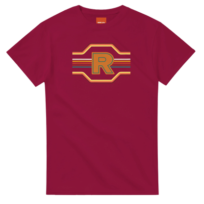 Unisex Retro Monogram hoodie, sweatshirt and t-shirt in blue, red, green, grey, black, brown, white, and beige – Serif & Co personalised retro clothing, 70's Inspired