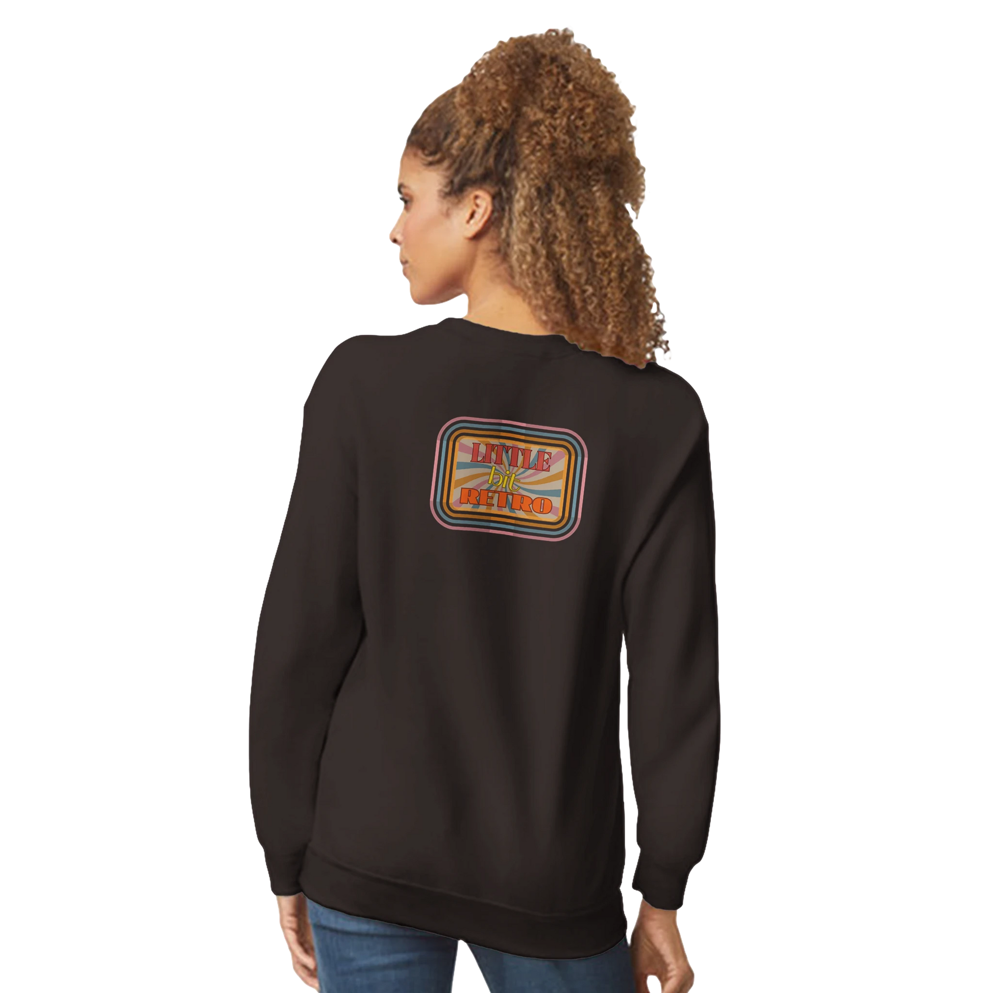 Unisex Little Bit Retro hoodie, sweatshirt and t-shirt in blue, red, green, grey, black, brown, white, and beige – Serif & Co retro clothing