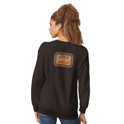 Unisex Little Bit Retro hoodie, sweatshirt and t-shirt in blue, red, green, grey, black, brown, white, and beige – Serif & Co retro clothing