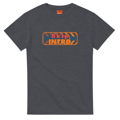 Unisex Skip Intro hoodie, sweatshirt and t-shirt in blue, red, green, grey, black, brown, white, and beige – Serif & Co slogan clothing