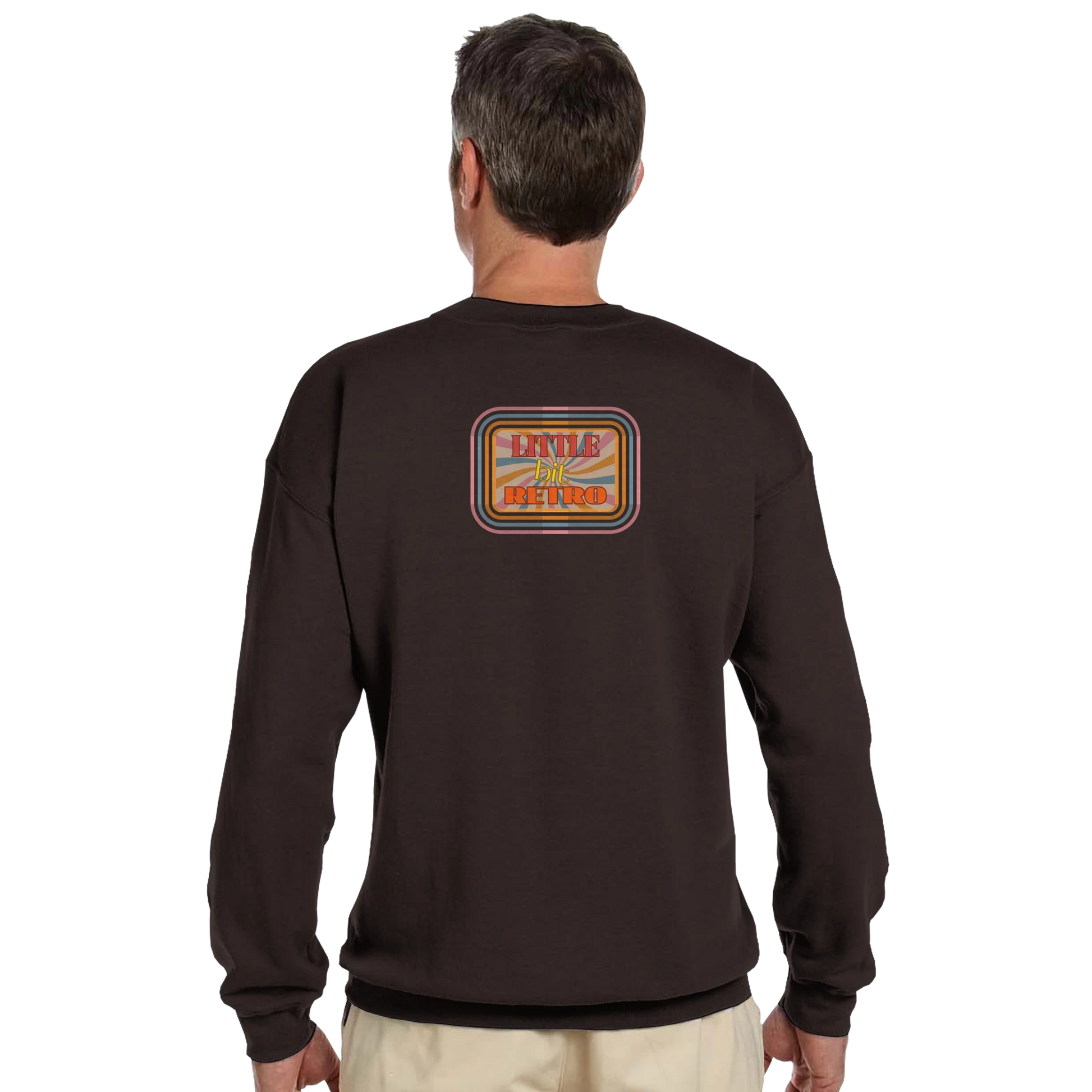 Unisex Little Bit Retro hoodie, sweatshirt and t-shirt in blue, red, green, grey, black, brown, white, and beige – Serif & Co retro clothing