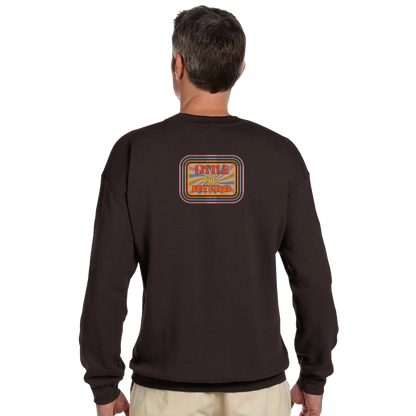 Unisex Little Bit Retro hoodie, sweatshirt and t-shirt in blue, red, green, grey, black, brown, white, and beige – Serif & Co retro clothing