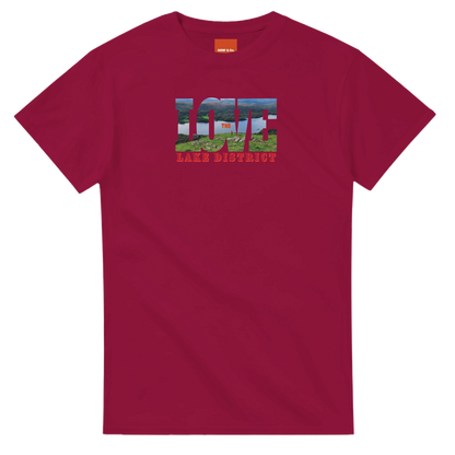 Unisex Love the Lake District hoodie, sweatshirt and t-shirt in blue, red, green, grey, black, brown, white, and beige – Serif & Co Lake District clothing