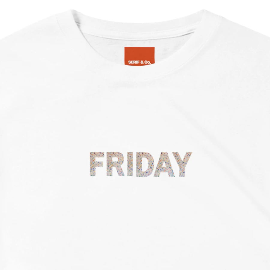 Unisex Wildflower Days of the Week hoodie, sweatshirt and t-shirt, Monday, Tuesday, Wednesday, Thursday, Friday, Saturday, Sundayin blue, red, green, grey, black, brown, white, and beige – Serif & Co wildflower clothing