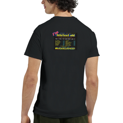 Unisex I;m Teletext Old hoodie, sweatshirt and t-shirt in blue, red, green, grey, black, brown, white, and beige – Serif & Co retro nostalgia clothing