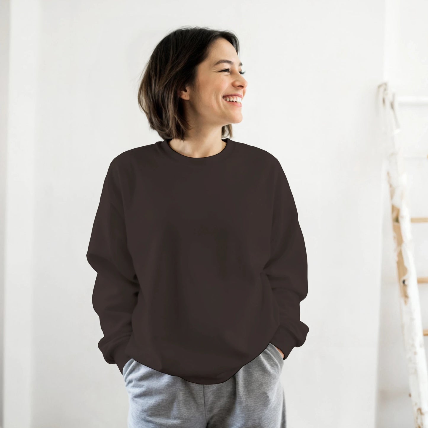 Unisex Little Bit Retro hoodie, sweatshirt and t-shirt in blue, red, green, grey, black, brown, white, and beige – Serif & Co retro clothing